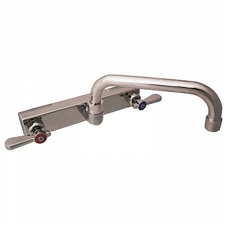 Evolution Splash Mount Stainless Steel Faucet, 4.63