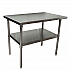 Stainless Steel Flat Top Work Tables, 48w x 24d x 36h, Silver, 2/Pallet (2VT4824)