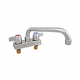 WorkForce Standard Duty Faucet, 3.87" Height/6" Reach, Chrome-Plated Brass (BKD6)