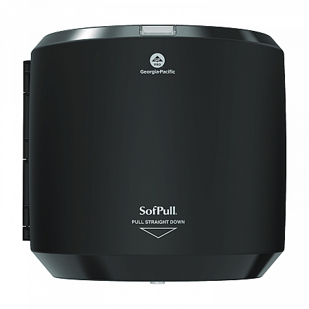 SofPull CenterPull Hand Towel Dispenser, 10.13 x 10.58 x 11.33, Black (58201B)
