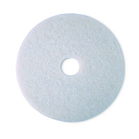 Low-Speed Super Polishing Floor Pads 4100, 12" Diameter, White, 5/Carton (410012IN)