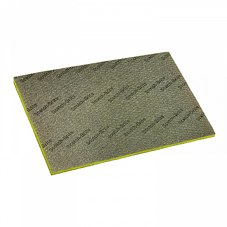 Clean and Shine Pad, 28 x 14, Brown/Yellow, 5/Carton (09556)