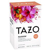 Tea Bags, Passion, 20/Box, 6 Boxes/Carton (20045)