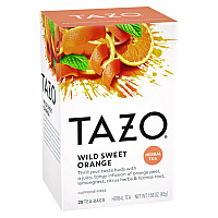 Tea Bags, Wild Sweet Orange, 20/Box, 6 Boxes/Carton (20034)