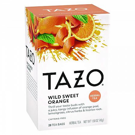 Tea Bags, Wild Sweet Orange, 20/Box, 6 Boxes/Carton (20034)