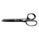 Clauss Hot Forged Carbon Steel Shears, 8" Long, 3.88" Cut Length, Nickel Straight Handle (10257)