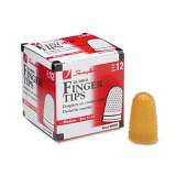 Swingline Rubber Finger Tips, 11 1/2 (Medium), Amber, Dozen (54035)