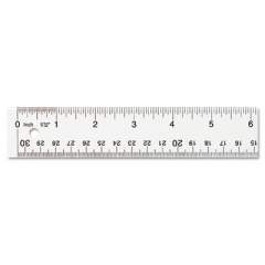 Westcott Clear Flexible Acrylic Ruler, Standard/Metric, 12" Long, Clear (10562)