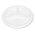 Tablemate Plastic Dinnerware, Compartment Plates, 9" dia, White, 125/Pack (19644WH)