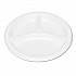 Plastic Dinnerware, 3-Compartment Plates, 9
