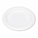 Plastic Dinnerware, Plates, 6" dia, White, 125/Pack (6644WH)