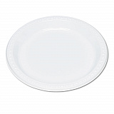 Plastic Dinnerware, Plates, 9" dia, White, 500/Carton (9644WH)