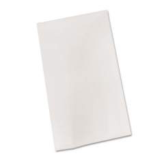 Tablemate Plastic Table Cover, 54" x 108", White, 6/Pack (BIO549WH)