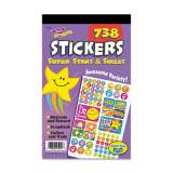 TREND Sticker Assortment Pack, Super Smiles and Stars, Assorted Colors, 738 Stickers/Pad (T5010)