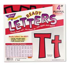 TREND Ready Letters Playful Combo Set, Red, 4"h, 216/Set (T79742)