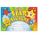 TREND Recognition Awards, I'm a Star Student, 8.5 x 5.5, Assorted Colors, 30/Pack (T81019)