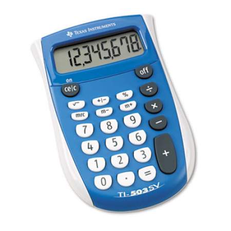 Texas Instruments Ti-503sv Pocket Calculator, 8-Digit Lcd