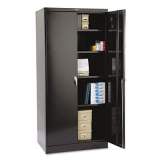 Tennsco 78" High Deluxe Cabinet, 36w x 24d x 78h, Black (2470BK)