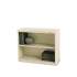 Tennsco Metal Bookcase, Two-Shelf, 34-1/2w x 13-1/2d x 28h, Putty (B30PY)