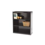 Tennsco Metal Bookcase, Three-Shelf, 34-1/2w x 13-1/2d x 40h, Black (B42BK)