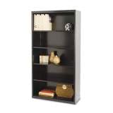 Tennsco Metal Bookcase, Five-Shelf, 34-1/2w x 13-1/2d x 66h, Black (B66BK)