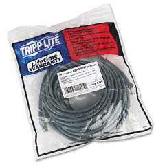 Tripp Lite Cat6 Gigabit Snagless Molded Patch Cable, RJ45 (M/M), 50 ft., Gray (N201050GY)