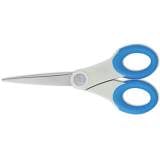 Westcott Scissors with Antimicrobial Protection, Pointed Tip, 7" Long, 3" Cut Length, Blue Straight Handle (14648)