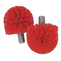 Replacement Heads for Ergo Toilet-Bowl-Brush System, Red, 2/Pack (BBRHR)