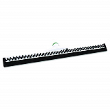 Sanitary Brush with Squeegee, Black Polypropylene Bristles, 22" Brush (PB55A)