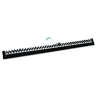 Sanitary Brush with Squeegee, Black Polypropylene Bristles, 22" Brush (PB55A)