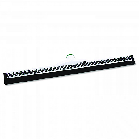 Sanitary Brush with Squeegee, Black Polypropylene Bristles, 22