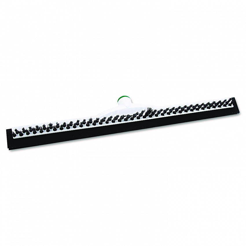 Sanitary Brush with Squeegee, Black Polypropylene Bristles, 22" Brush (PB55A)