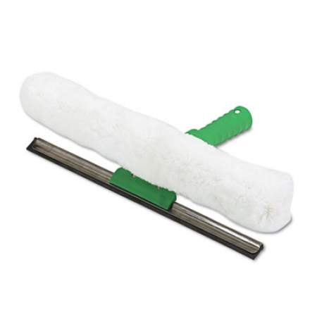 Unger Visa Versa Squeegee and Strip Washer,10 Inches, Nylon/Rubber/Cloth, White/Green (VP25)