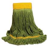 Boardwalk EcoMop Looped-End Mop Head, Recycled Fibers, Large Size, Green, 12/Carton (1200LCT)