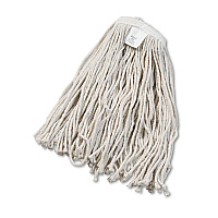 Cut-End Wet Mop Head, Cotton, White, #20, 12/Carton (2020CCT)
