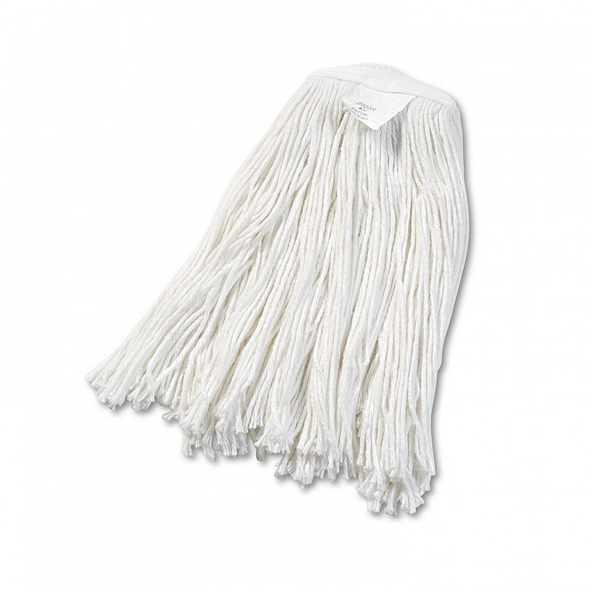 Cut-End Wet Mop Head, Rayon, #20, White (2020REA)