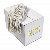 Premium Cut-End Wet Mop Heads, Cotton, 24 oz, White, 12/Carton (224CCT)