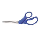 Westcott Preferred Line Stainless Steel Scissors, 8" Long, 3.5" Cut Length, Blue Offset Handle (43218)