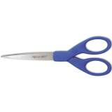 Westcott Preferred Line Stainless Steel Scissors, 7" Long, 2.5" Cut Length, Blue Straight Handle (44217)