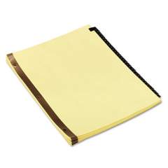 Universal Deluxe Preprinted Simulated Leather Tab Dividers with Gold Printing, 31-Tab, 1 to 31, 11 x 8.5, Buff, 1 Set (20822)