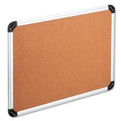 Universal Cork Board with Aluminum Frame, 48 x 36, Natural, Silver Frame (43714)