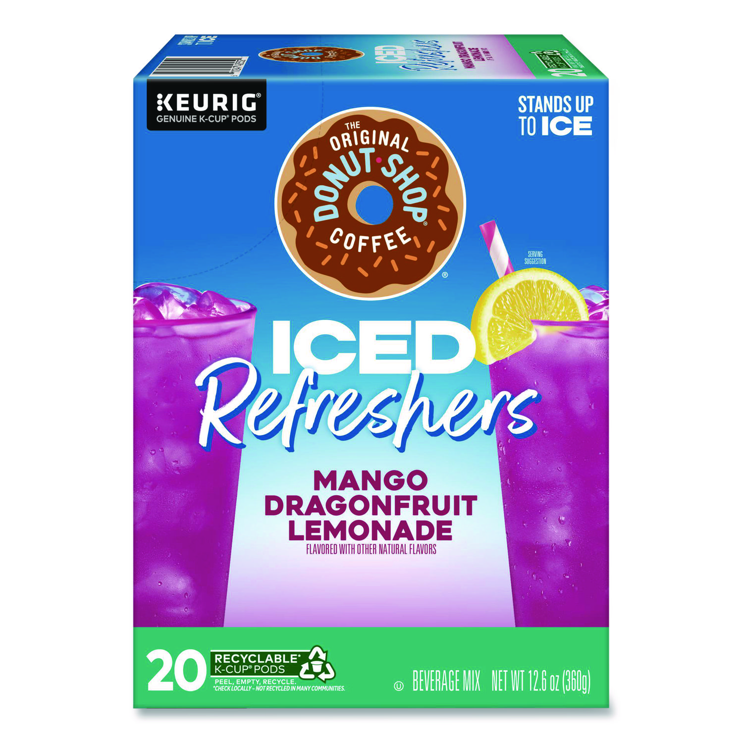 ICED Refreshers K-Cup Pods, Mango Dragonfruit Lemonade, 20/Box | The ...